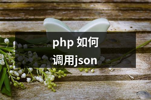 php 如何调用json