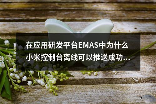 在应用研发平台EMAS中为什么小米控制台离线可以推送成功,阿里云控制台发离线消息不行?