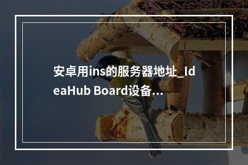 安卓用ins的服务器地址_IdeaHub Board设备安卓设置
