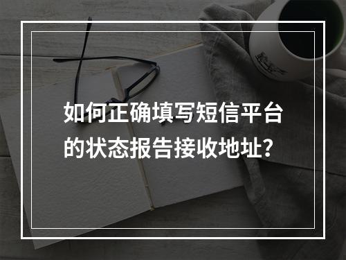 如何正确填写短信平台的状态报告接收地址?