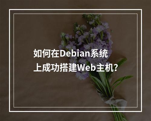 如何在Debian系统上成功搭建Web主机?