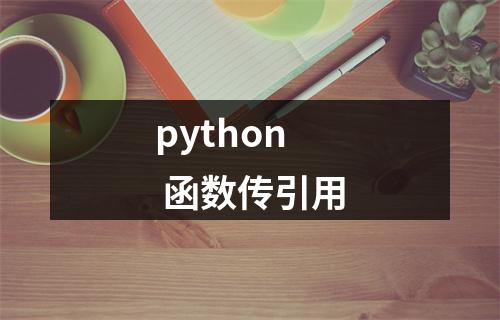 python 函数传引用