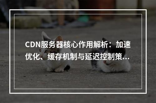 CDN服务器核心作用解析：加速优化、缓存机制与延迟控制策略