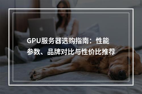 GPU服务器选购指南：性能参数、品牌对比与性价比推荐