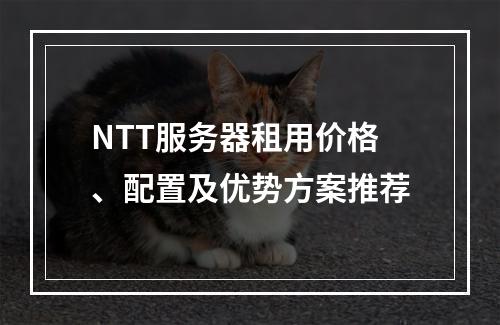 NTT服务器租用价格、配置及优势方案推荐