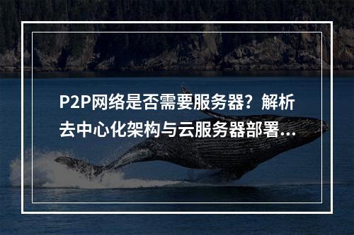 P2P网络是否需要服务器？解析去中心化架构与云服务器部署策略