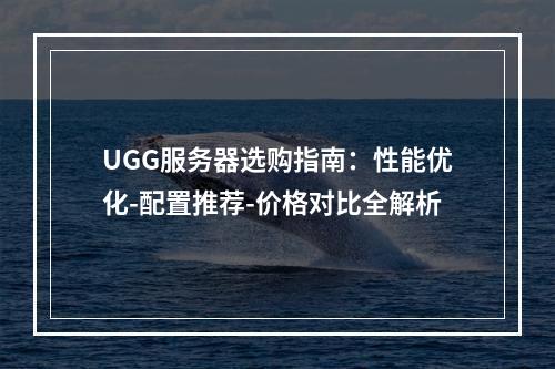 UGG服务器选购指南：性能优化-配置推荐-价格对比全解析