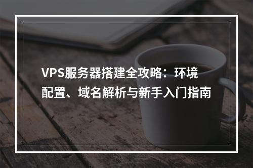 VPS服务器搭建全攻略：环境配置、域名解析与新手入门指南