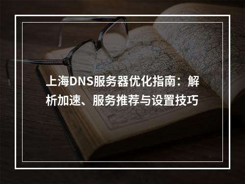 上海DNS服务器优化指南：解析加速、服务推荐与设置技巧
