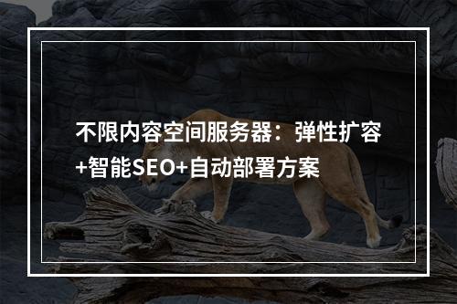 不限内容空间服务器：弹性扩容+智能SEO+自动部署方案