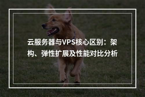 云服务器与VPS核心区别：架构、弹性扩展及性能对比分析