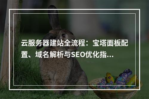 云服务器建站全流程：宝塔面板配置、域名解析与SEO优化指南