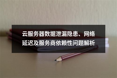 云服务器数据泄漏隐患、网络延迟及服务商依赖性问题解析
