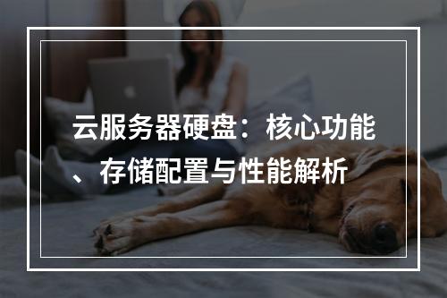 云服务器硬盘：核心功能、存储配置与性能解析