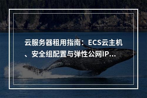 云服务器租用指南：ECS云主机、安全组配置与弹性公网IP方案