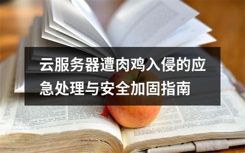 云服务器遭肉鸡入侵的应急处理与安全加固指南