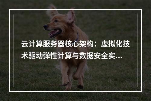 云计算服务器核心架构：虚拟化技术驱动弹性计算与数据安全实践