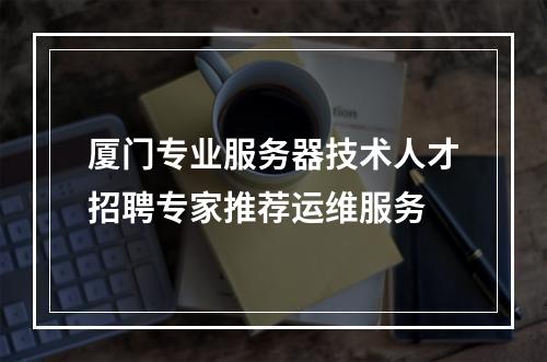 厦门专业服务器技术人才招聘专家推荐运维服务