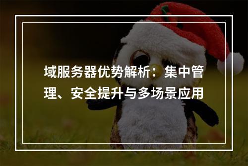 域服务器优势解析：集中管理、安全提升与多场景应用