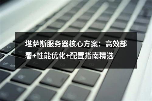 堪萨斯服务器核心方案：高效部署+性能优化+配置指南精选