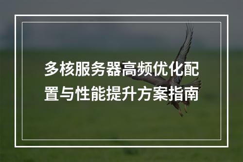 多核服务器高频优化配置与性能提升方案指南