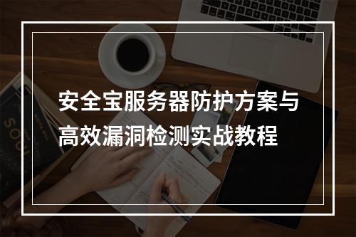 安全宝服务器防护方案与高效漏洞检测实战教程