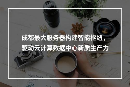 成都最大服务器构建智能枢纽，驱动云计算数据中心新质生产力
