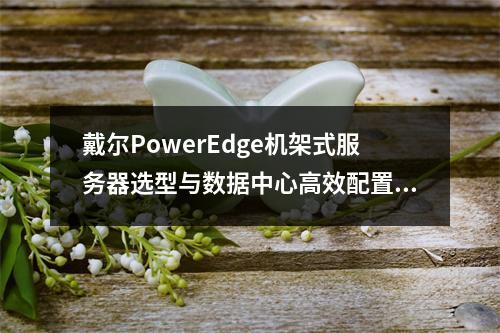 戴尔PowerEdge机架式服务器选型与数据中心高效配置方案
