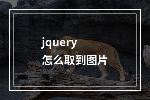 jquery怎么取到图片
