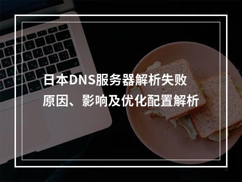 日本DNS服务器解析失败原因、影响及优化配置解析