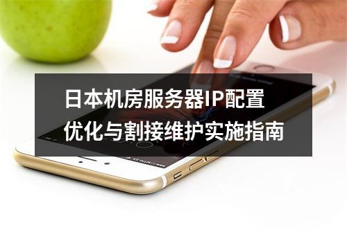 日本机房服务器IP配置优化与割接维护实施指南