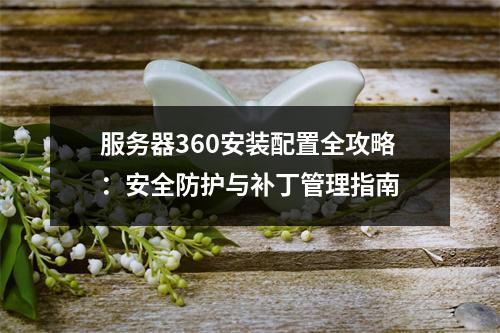 服务器360安装配置全攻略：安全防护与补丁管理指南
