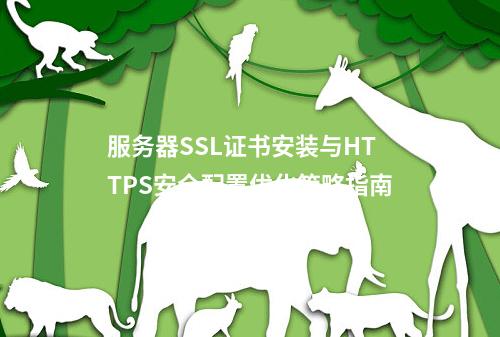 服务器SSL证书安装与HTTPS安全配置优化策略指南