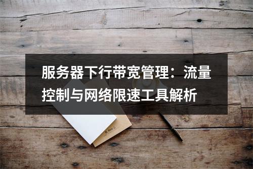 服务器下行带宽管理：流量控制与网络限速工具解析