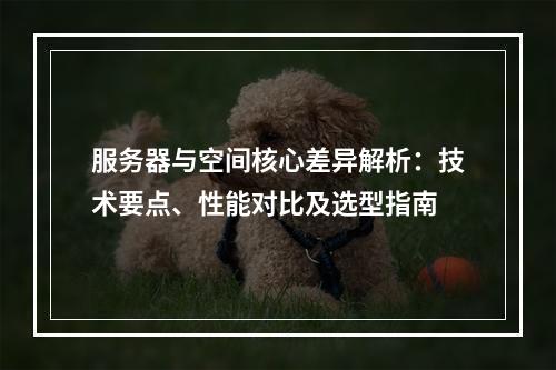 服务器与空间核心差异解析：技术要点、性能对比及选型指南
