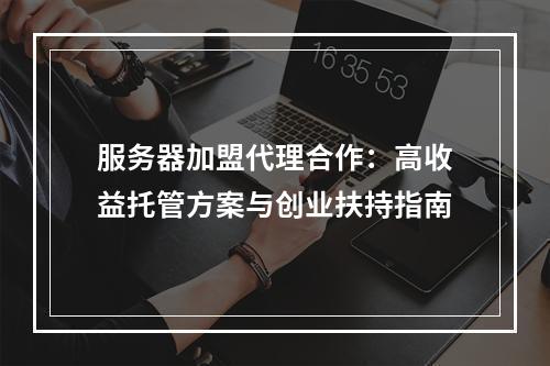 服务器加盟代理合作：高收益托管方案与创业扶持指南
