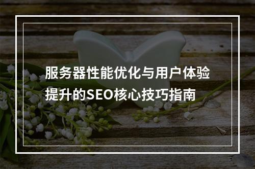 服务器性能优化与用户体验提升的SEO核心技巧指南