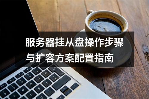 服务器挂从盘操作步骤与扩容方案配置指南