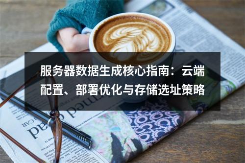 服务器数据生成核心指南：云端配置、部署优化与存储选址策略