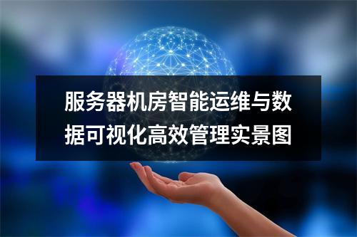 服务器机房智能运维与数据可视化高效管理实景图