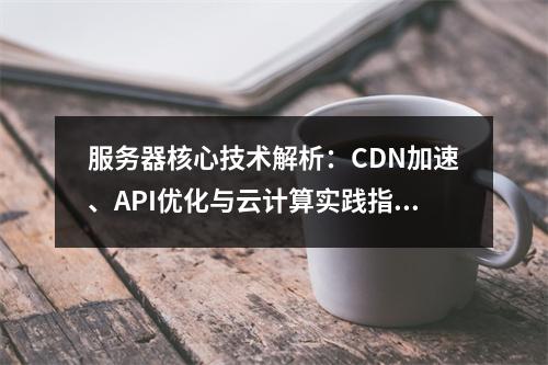 服务器核心技术解析：CDN加速、API优化与云计算实践指南