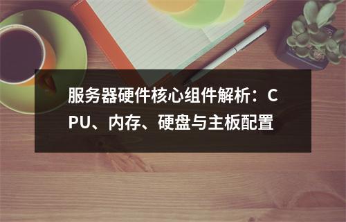 服务器硬件核心组件解析：CPU、内存、硬盘与主板配置