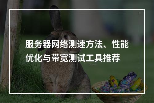服务器网络测速方法、性能优化与带宽测试工具推荐