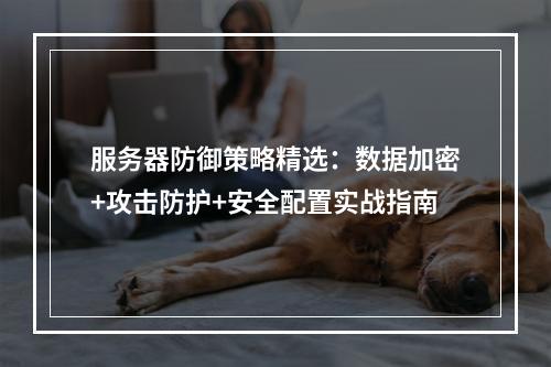 服务器防御策略精选：数据加密+攻击防护+安全配置实战指南
