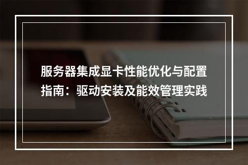 服务器集成显卡性能优化与配置指南：驱动安装及能效管理实践