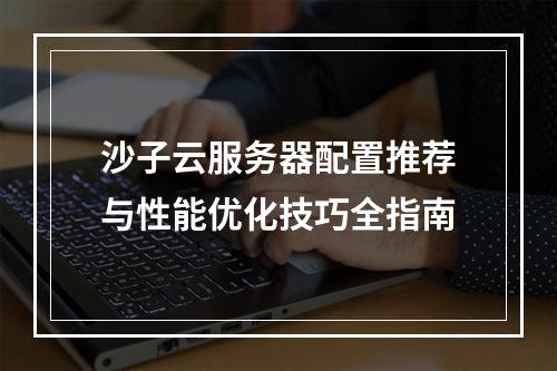 沙子云服务器配置推荐与性能优化技巧全指南