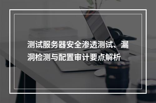 测试服务器安全渗透测试、漏洞检测与配置审计要点解析