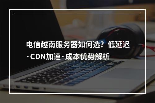 电信越南服务器如何选？低延迟·CDN加速·成本优势解析