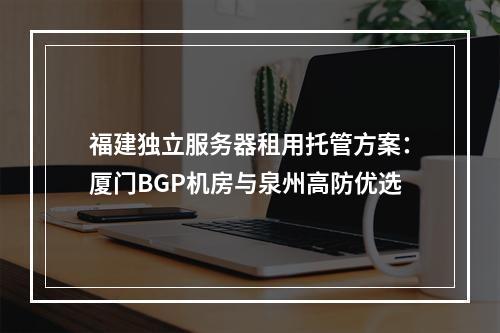 福建独立服务器租用托管方案：厦门BGP机房与泉州高防优选