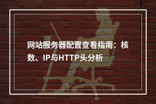 网站服务器配置查看指南：核数、IP与HTTP头分析